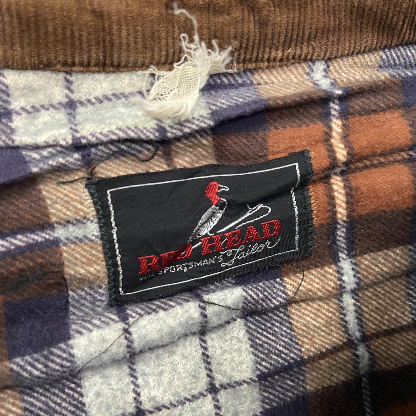 70s RED HEAD レッドヘッド ハンティングジャケット コーデュロイカラー ヴィンテージ 茶色 ブラウン