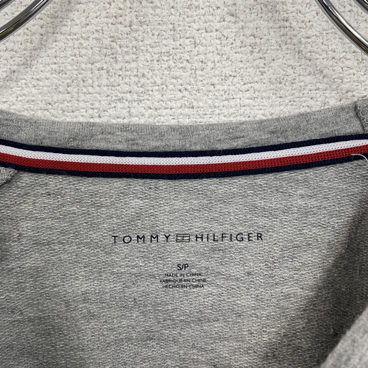 TOMMY HILFIGER トミーヒルフィガー スウェット/トレーナー ラグランスリーブ 灰色 グレー Sサイズ