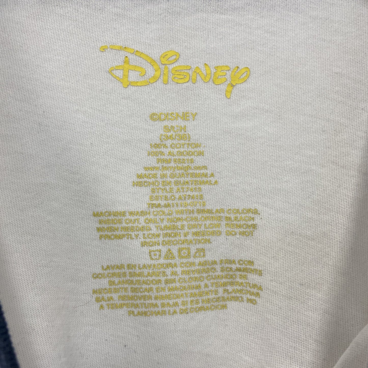 古着 used Disney ディズニー 半袖プリントリンガーTシャツ キャラクター アメリカ 星条旗デザイン Sサイズ