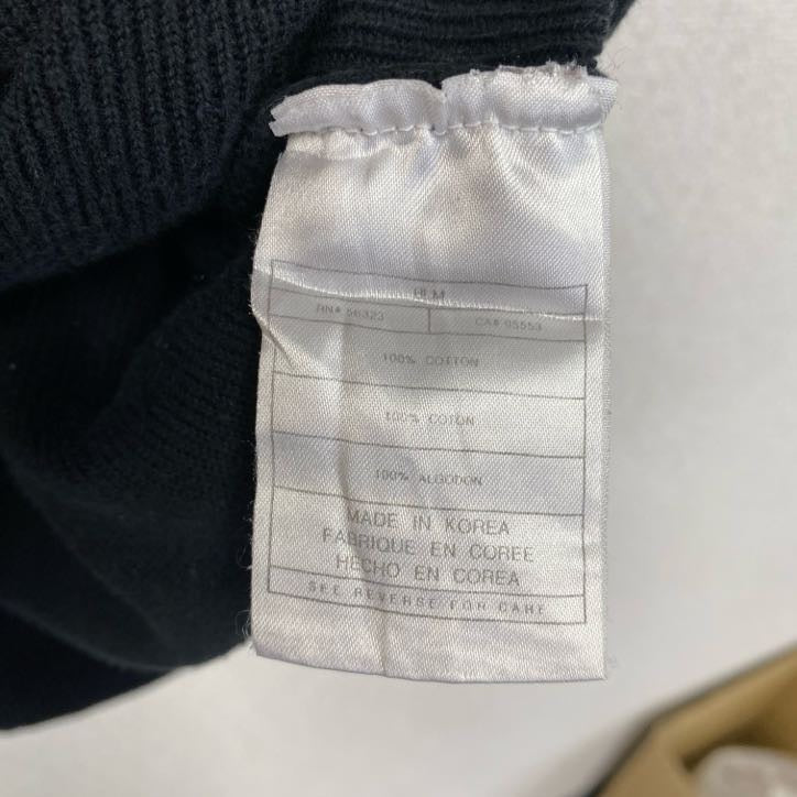 90s NIKE ナイキ コットンニットベスト ヴィンテージ 黒 ブラック XLサイズ