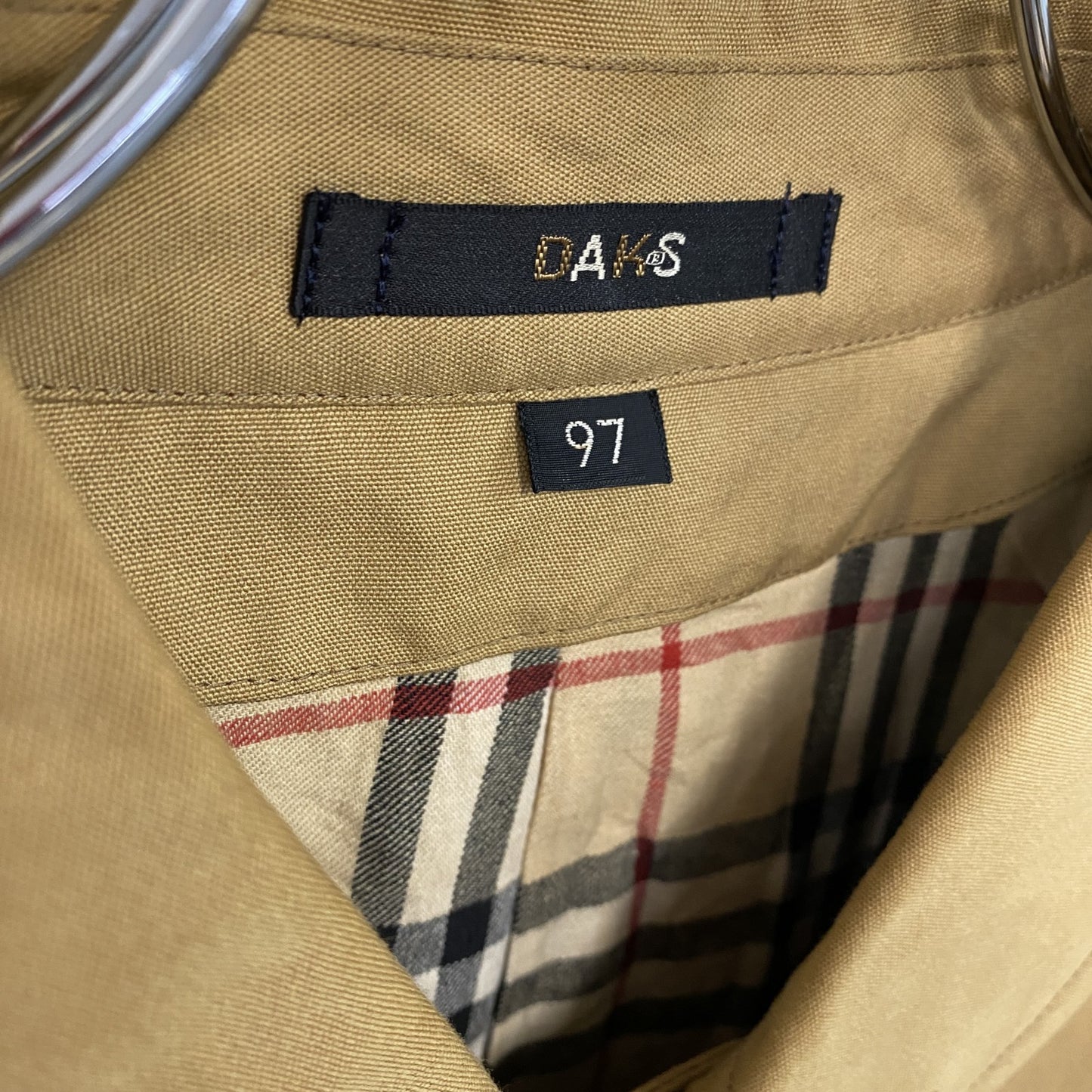 DAKS ダックス ステンカラーコート ベージュ 97サイズ