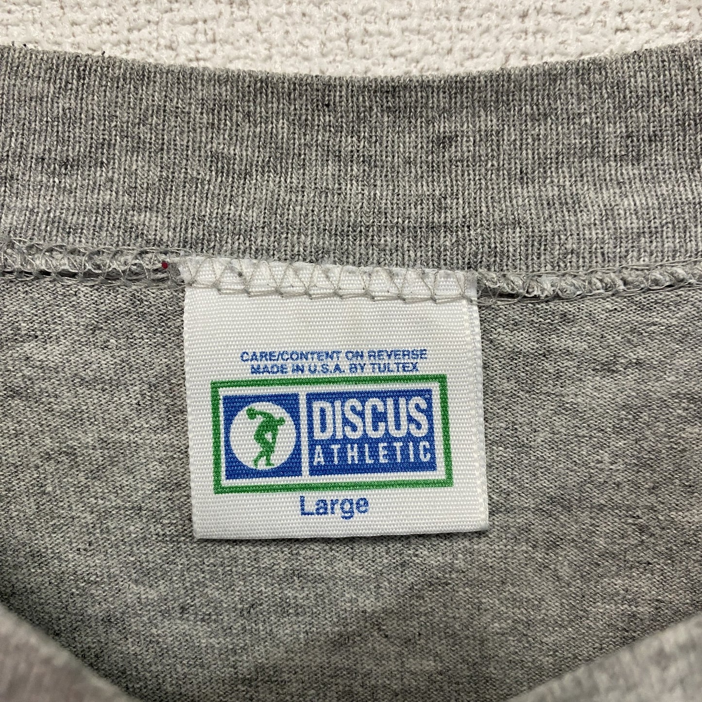 ~90s DISCUS ATHLETIC 長袖Tシャツ/ロンT ヴィンテージ グレー Lサイズ