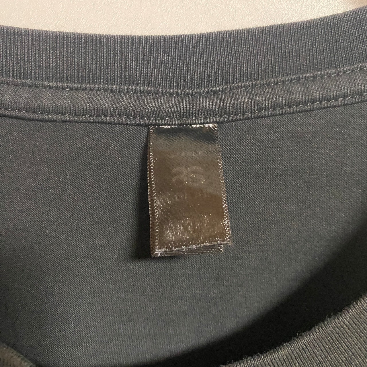 古着 used as colour エーエスカラー 半袖ロゴプリントデザインTシャツ クルーネック 黒 ブラック 春夏服