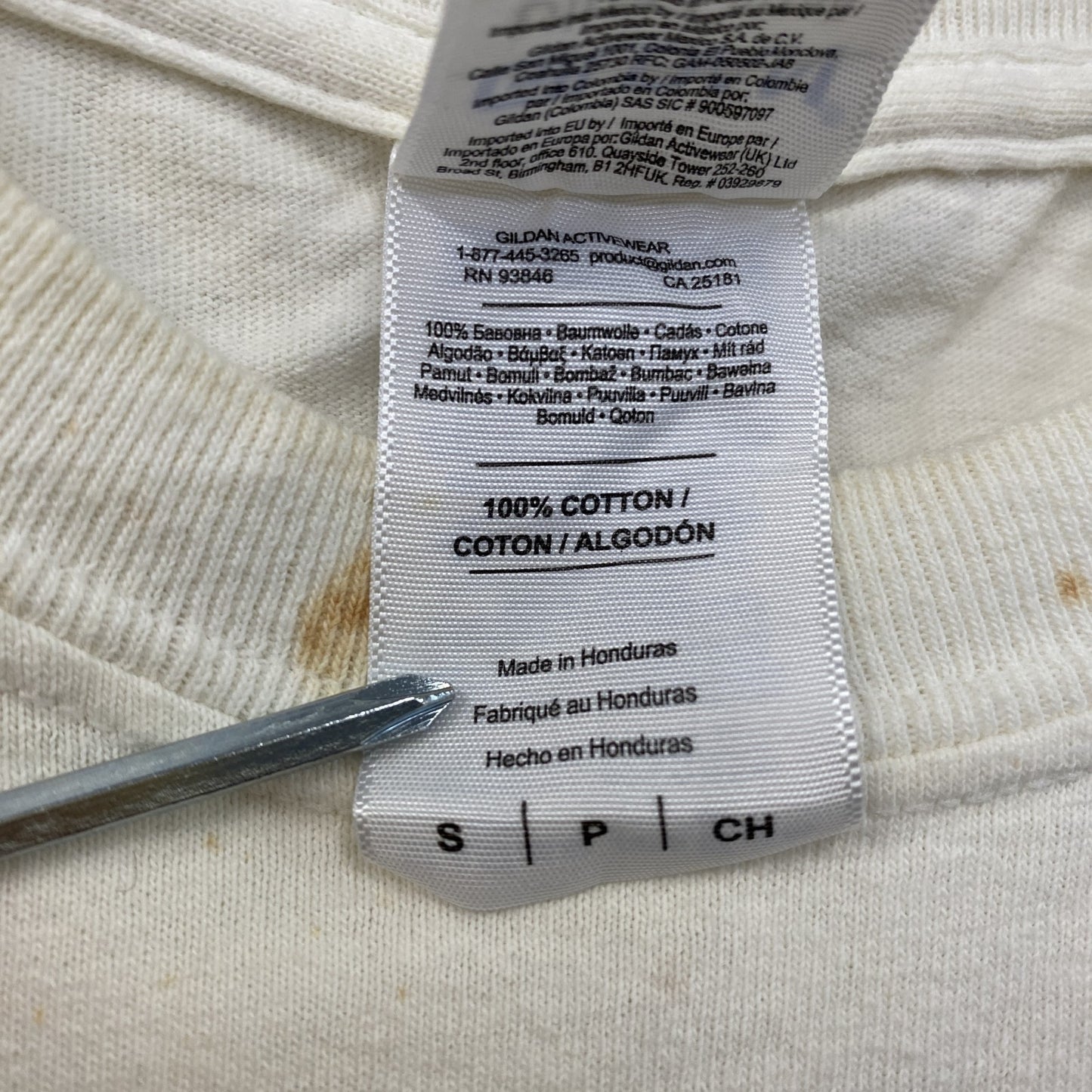 GILDAN ギルダン 半袖プリントTシャツ 白 ホワイト Sサイズ
