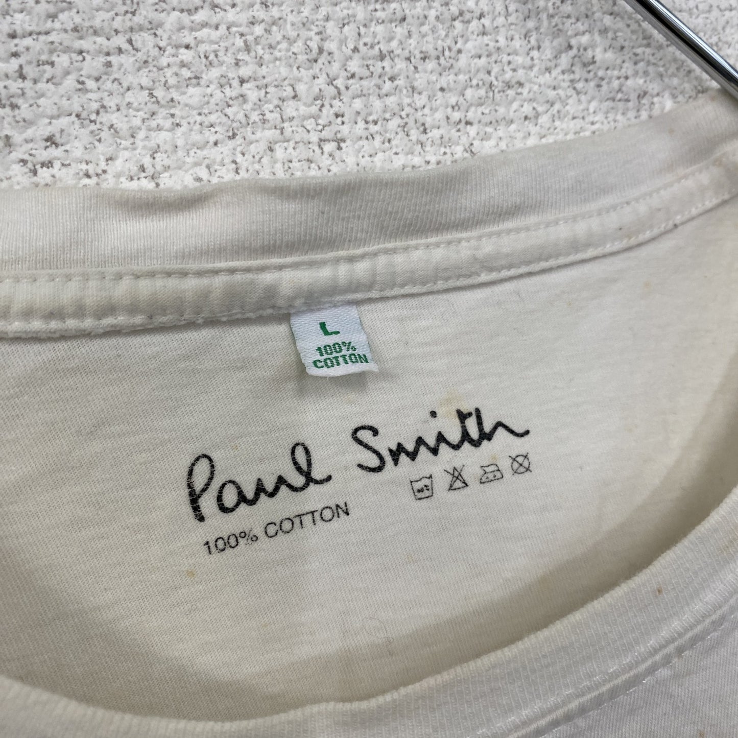 Paul Smith ポール・スミス 半袖プリントTシャツ ユニオンジャック 白 ホワイト Lサイズ