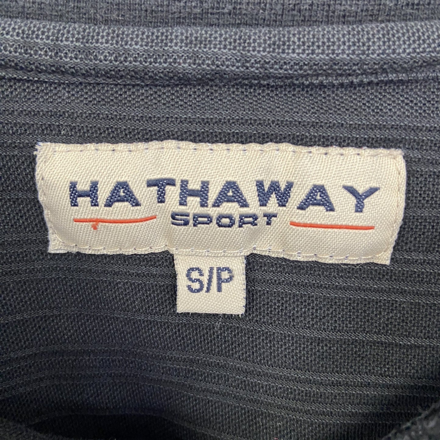古着 used HATHAWAY ハサウェイ 半袖シンプルTシャツ ノームコア 無地 黒 スポーツウェア クルーネック Sサイズ