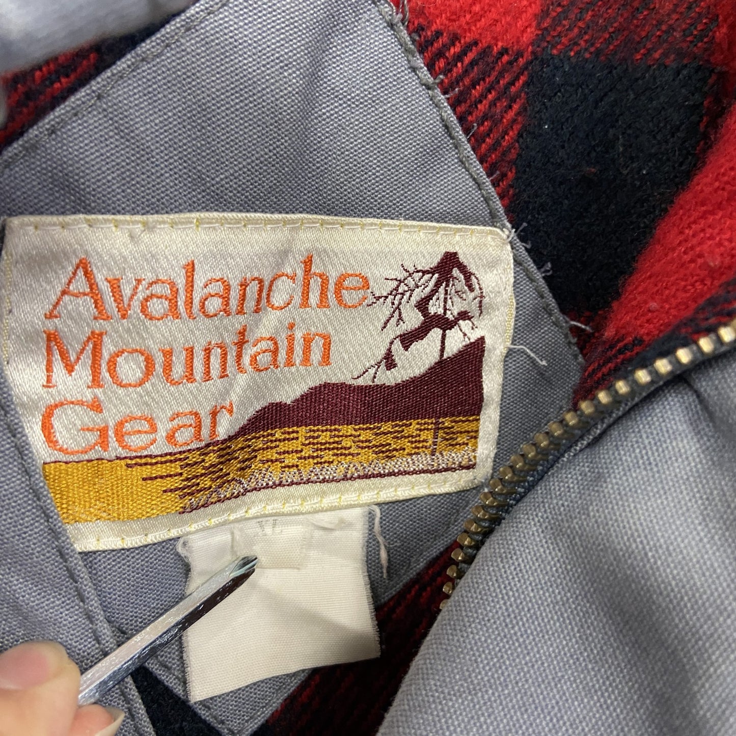 90s~ Avalanche Mountain Gear 中綿ジャケット フライトジャケット 灰色 グレー XLサイズ