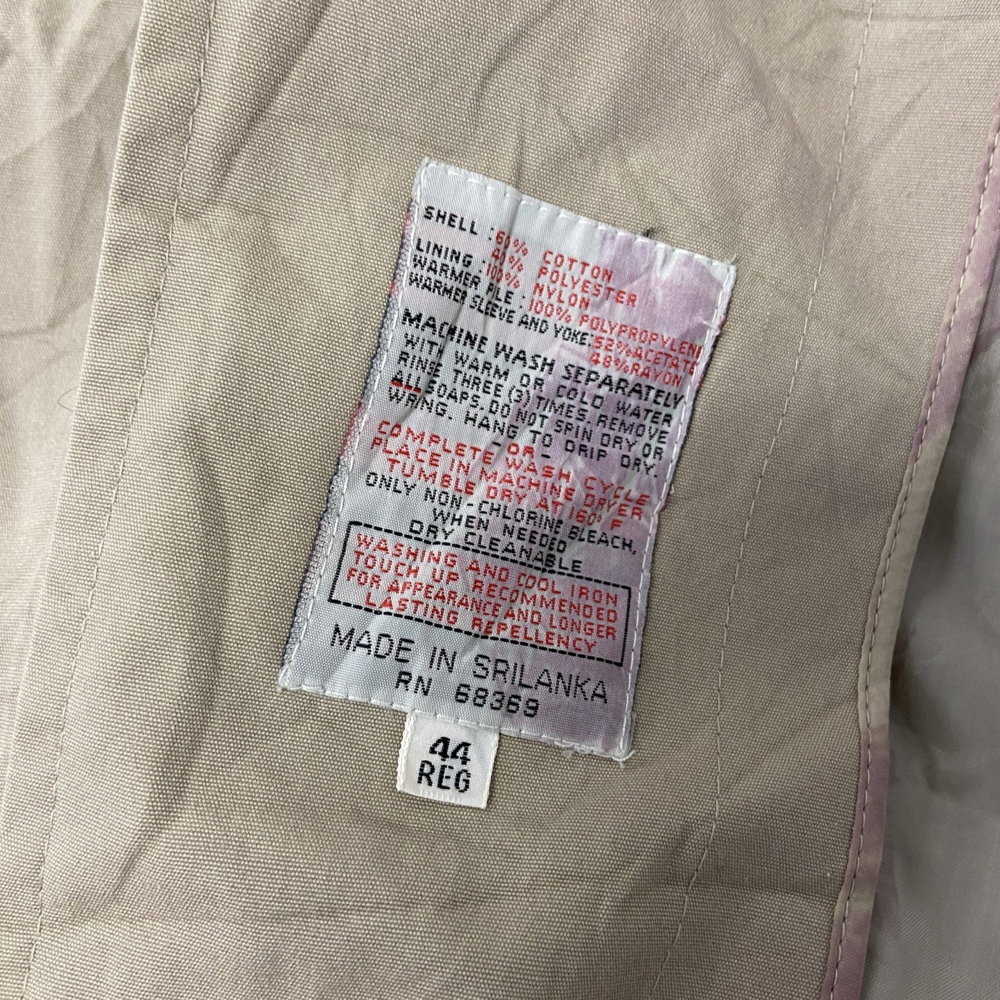 LONDON FOG ロンドンフォグ トレンチコート 比翼仕立て ベージュ 44サイズ