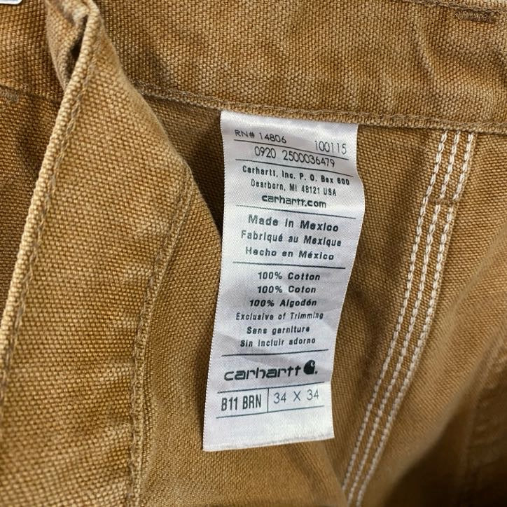 Carhartt カーハート ダックペインターパンツ ワークパンツ ブラウンダック キャメル W34