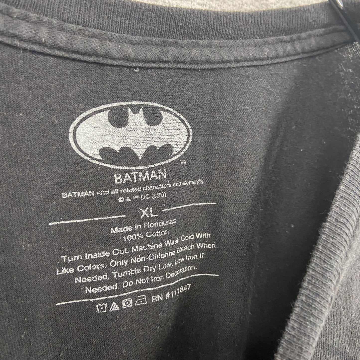 BATMAN バットマン 半袖プリントTシャツ アニメT 黒 ブラック XLサイズ