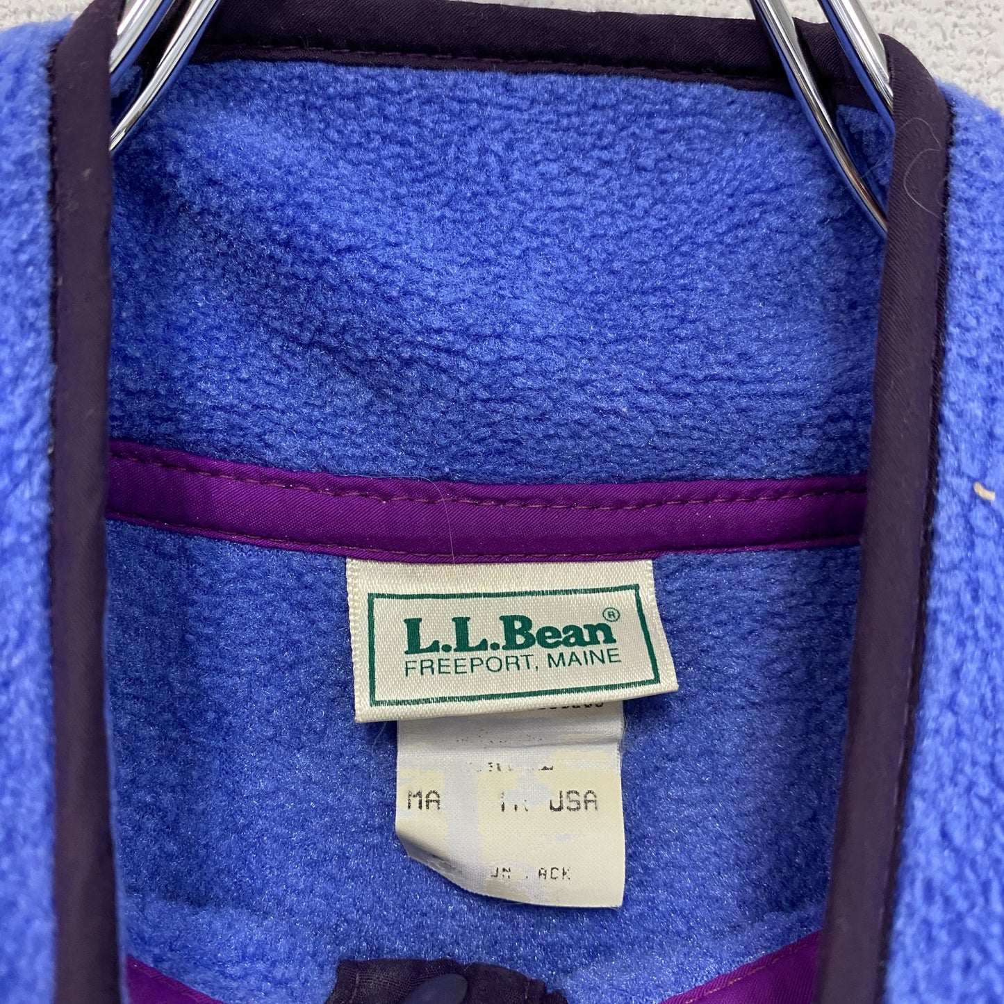 L.L.Bean エルエルビーン ハーフジップフリースジャケット/ボアジャケット 青 ブルー