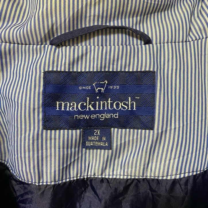 古着 used MACKINTOSH マッキントッシュ 長袖マウンテンパーカー アウター ネイビー ビックシルエット XXLサイズ