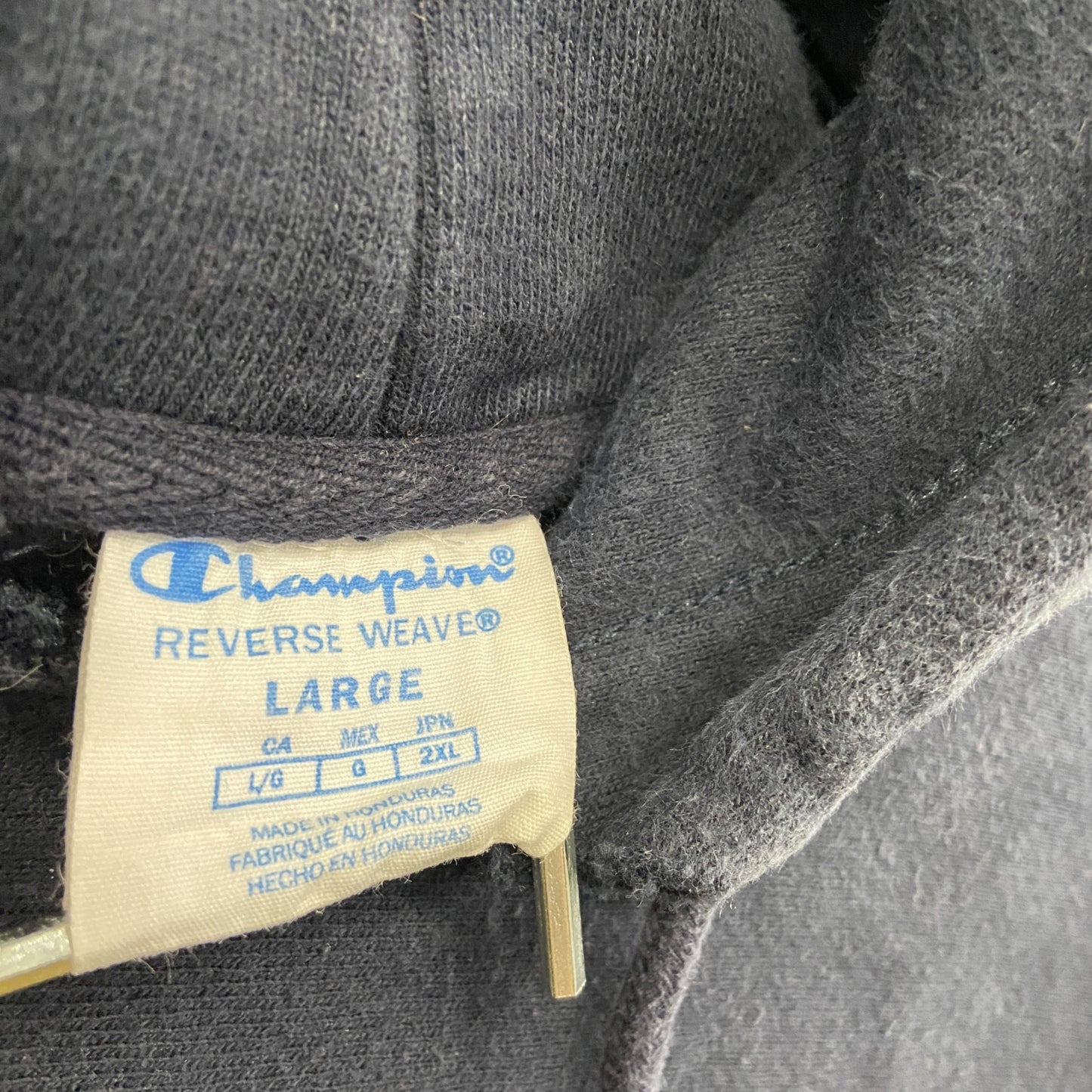 Champion チャンピオン リバースウィーブ スウェットパーカー/フーディー 紺 ネイビー Lサイズ