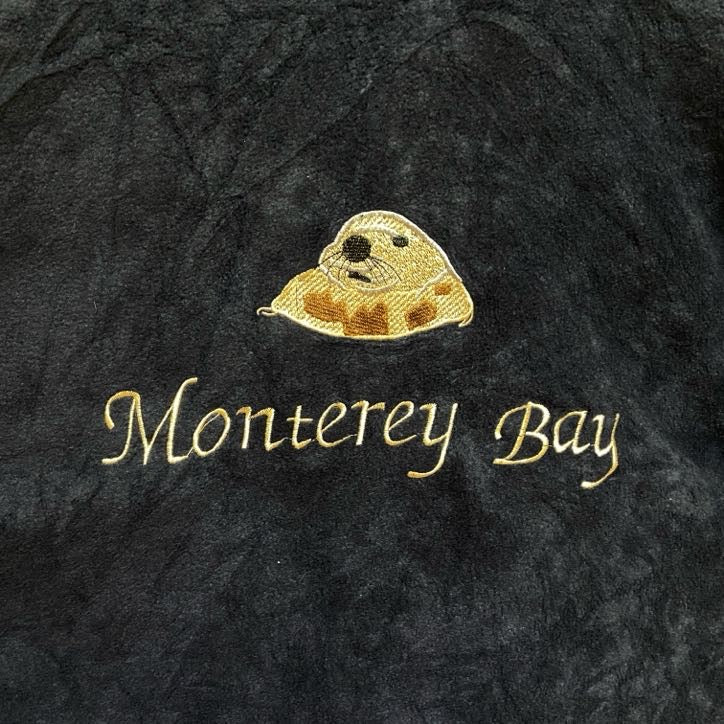 古着 used MONTEREYBAY CALIFORNIA 長袖リバーシブルナイロンジャケット フリースジャケット デザイン刺繍