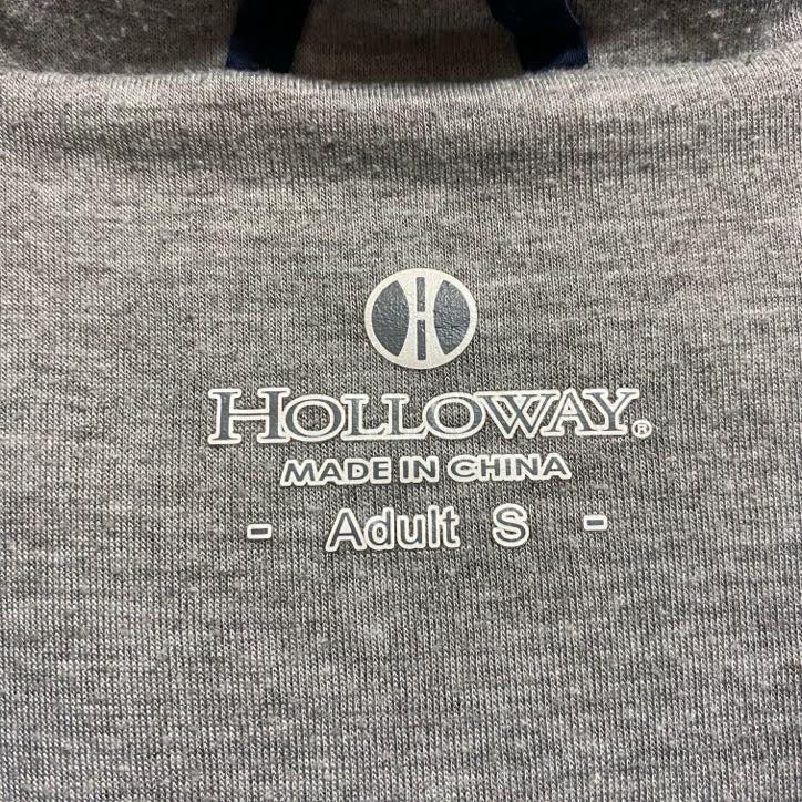 HOLLOWAY ホロウェイ フルジップジャケット アーチプリント ワッペン 刺繍ロゴ 紺 ネイビー Sサイズ