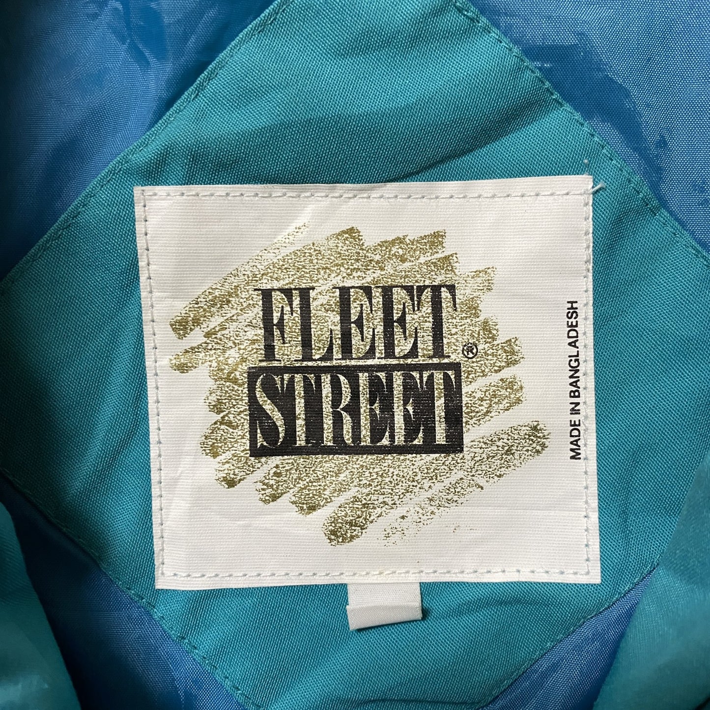 古着 used Fleet Street 長袖スイングトップジャケット ブルゾン ヴィンテージ vintage ターコイズ