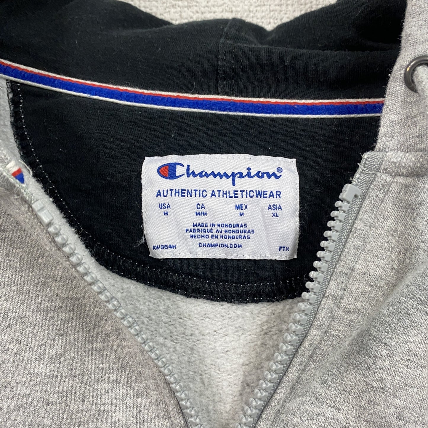 Champion チャンピオン フルジップスウェットパーカー/フーディー グレー Mサイズ