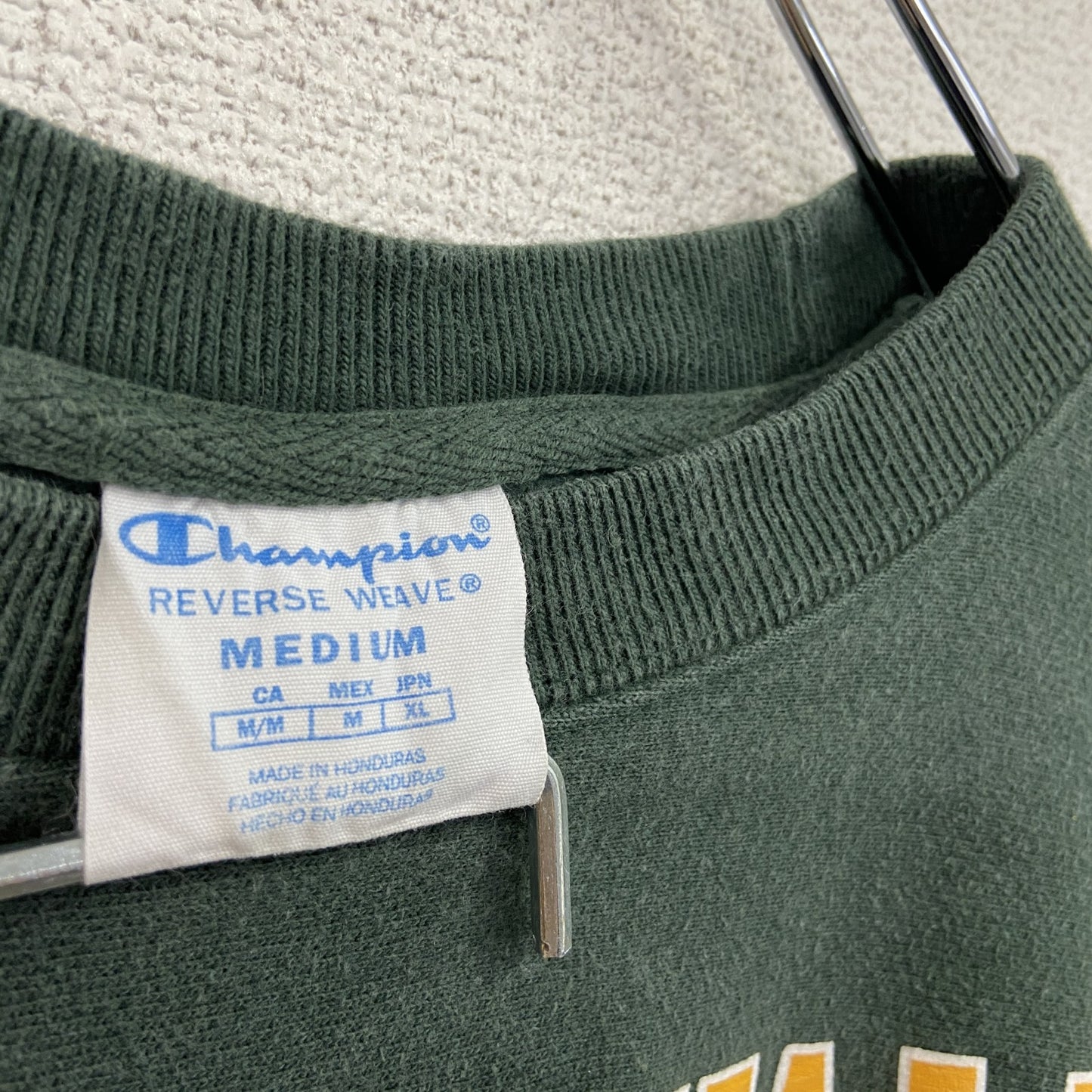 Champion チャンピオン リバースウィーブ スウェット/トレーナー アーチプリント 緑 グリーン Mサイズ