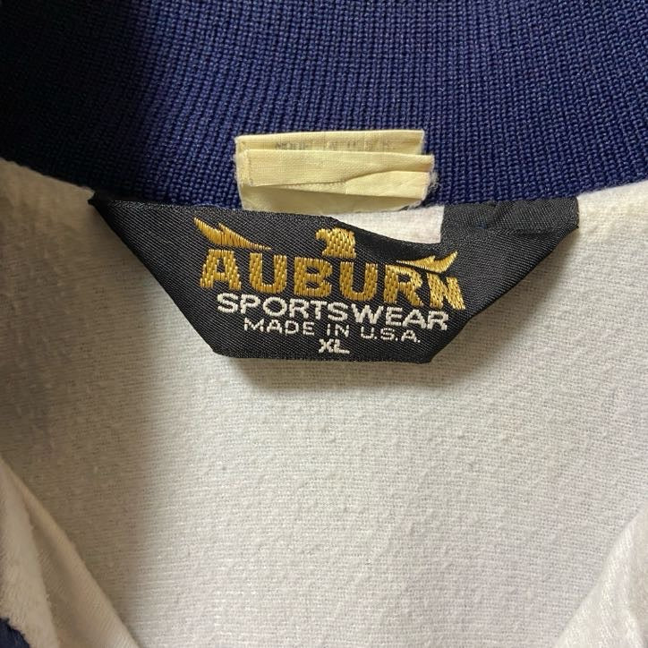 古着 used AUBURN Sportswear アーバンスポーツウェア 長袖ナイロンジャケット ワンポイント刺繍 XLサイズ