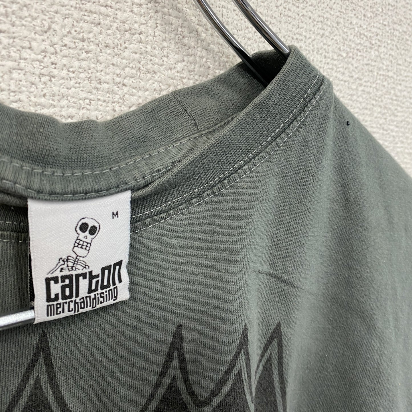 carton 半袖プリントTシャツ ダークグレー Mサイズ