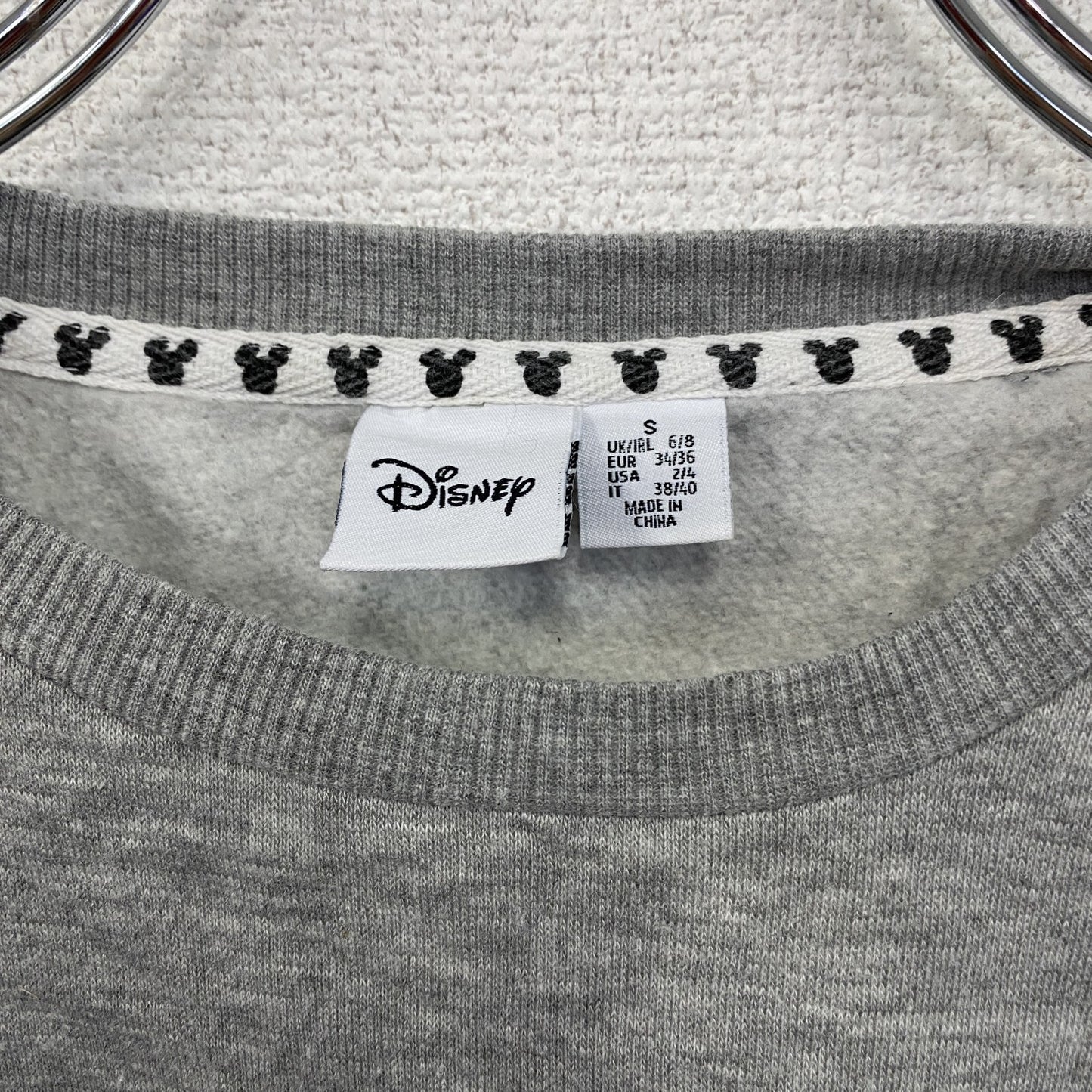 Disney ディズニー Mickey Mouse ミッキーマウス スウェット/トレーナー 灰色 グレー Sサイズ