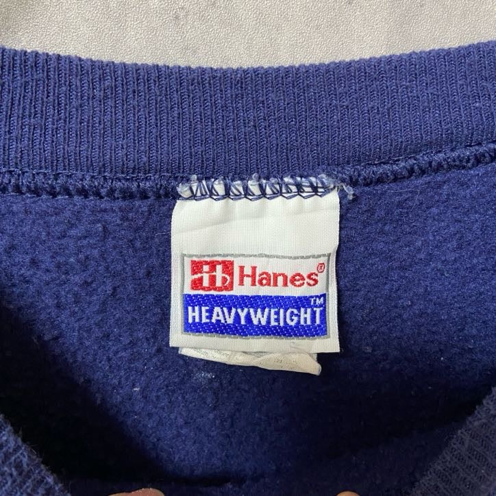 古着 used Hanes ヘインズ 90s ヴィンテージ 長袖プリントスウェット ビックシルエット XLサイズ