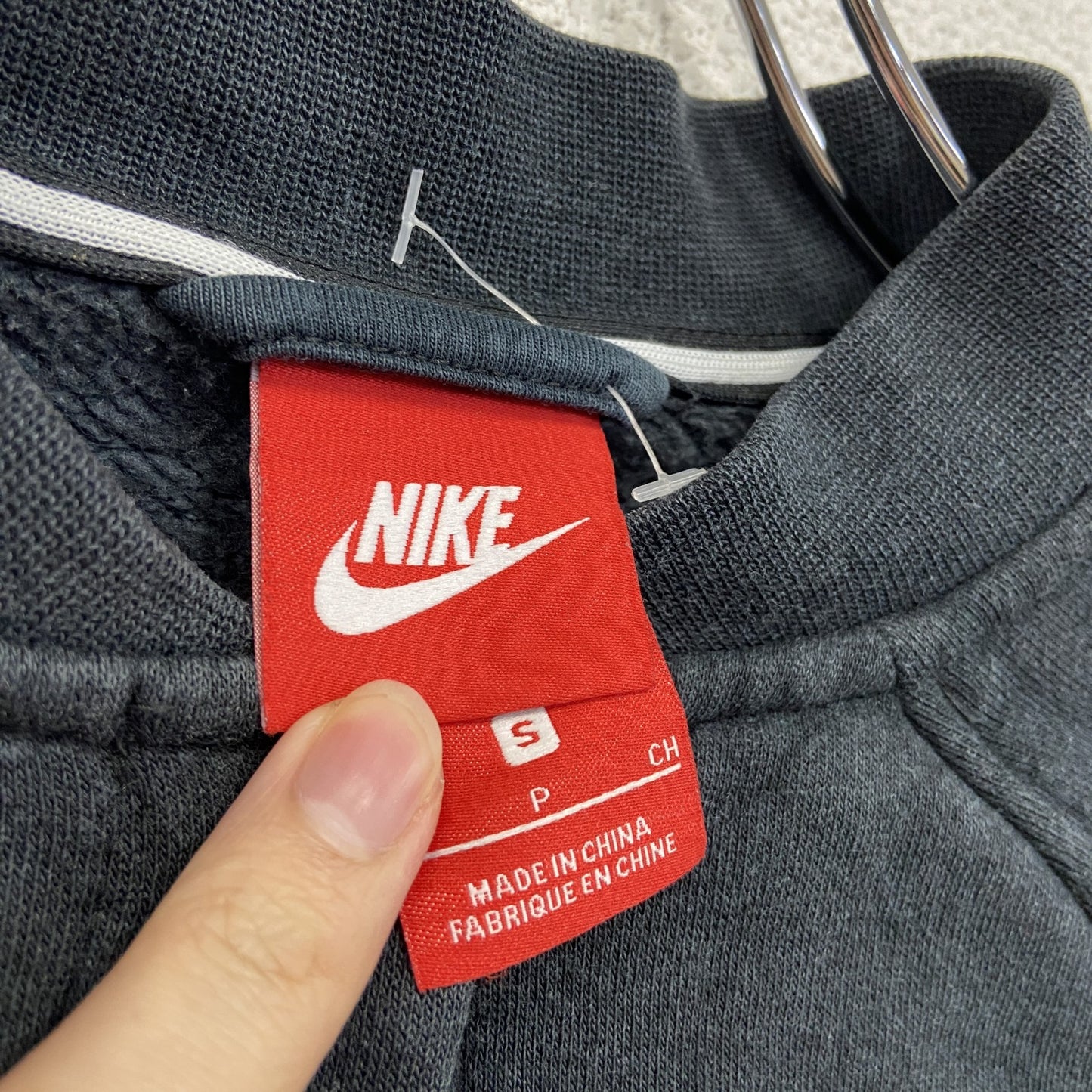 NIKE ナイキ スウェットボタンスタジャン ブルゾン 黒 ブラック Sサイズ