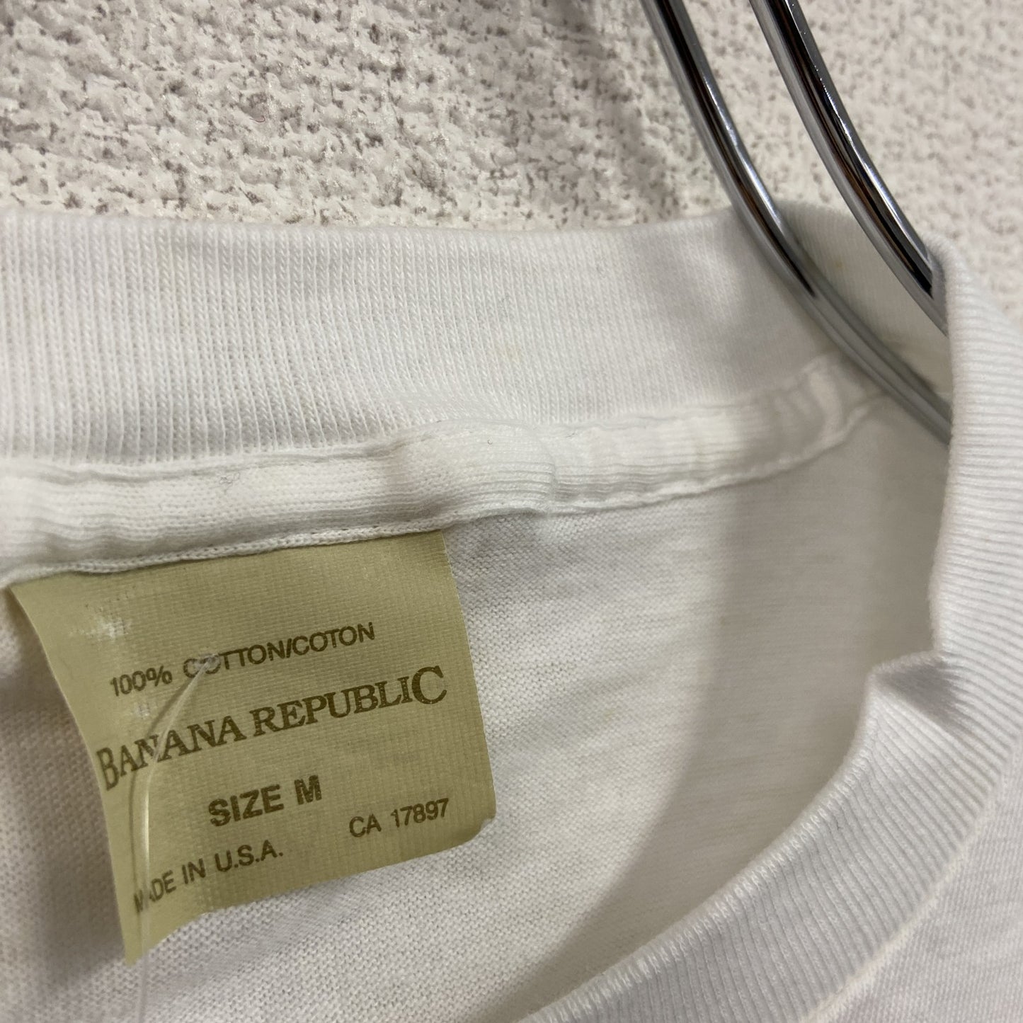 BANANA REPUBLIC バナナリパブリック 半袖プリントTシャツ シングルステッチ 白 ホワイト Mサイズ