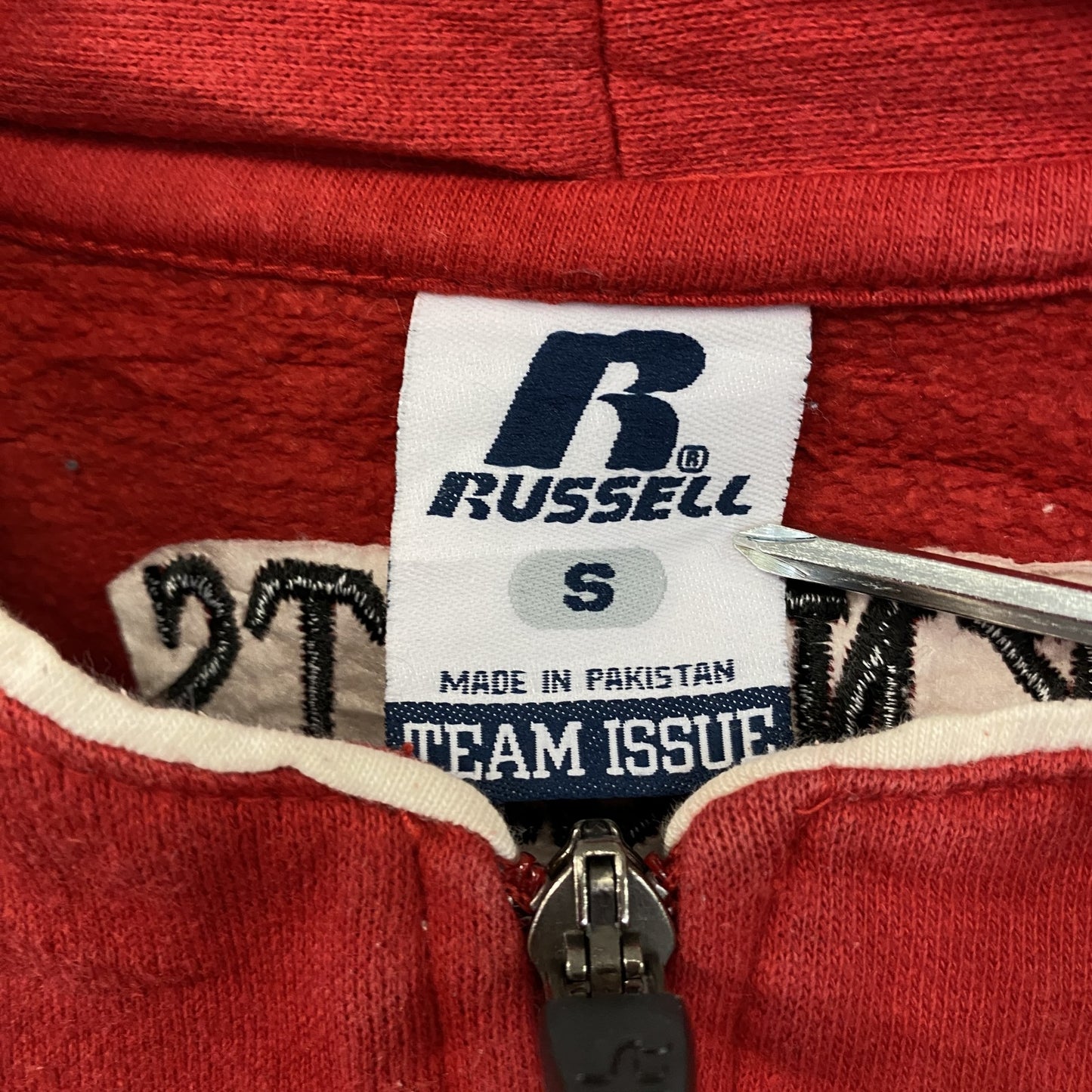 ~00s RUSSELL ラッセル ハーフジップスウェット/トレーナー ヴィンテージ 赤 レッド Sサイズ