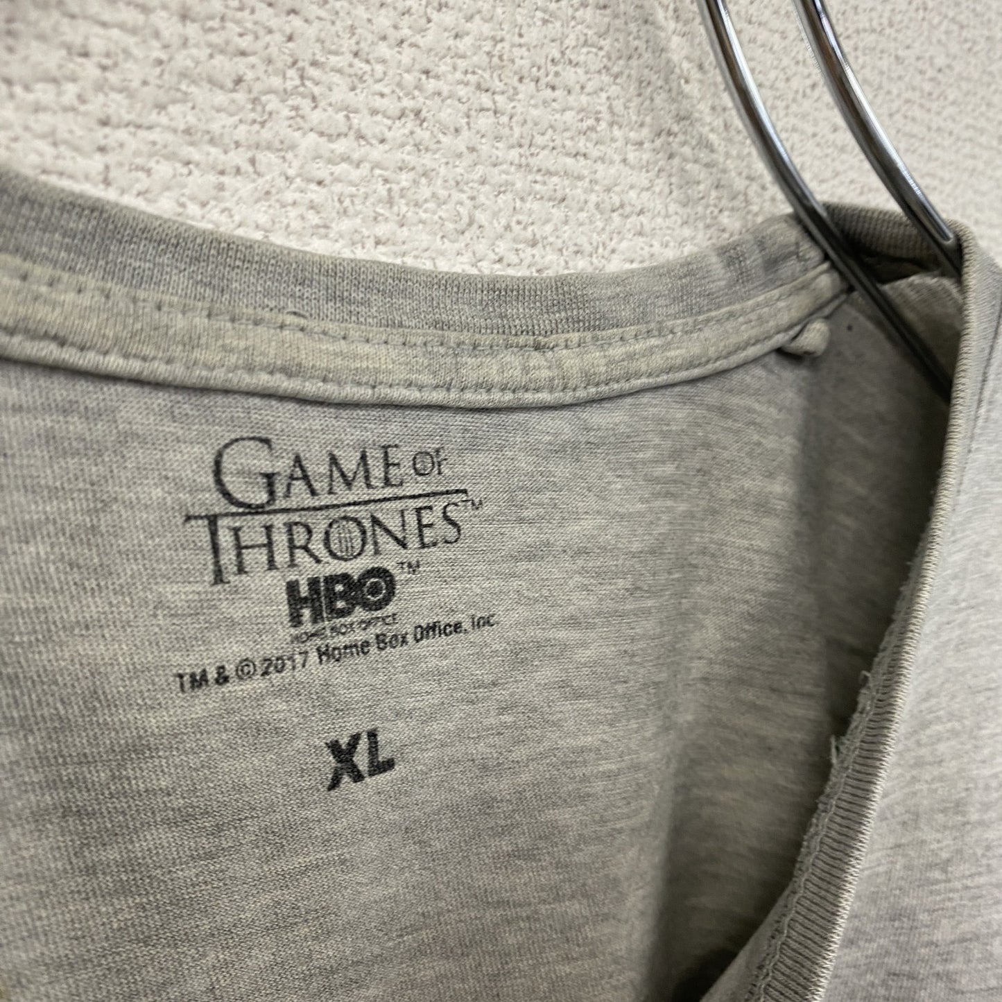 GAME of THRONES 半袖プリントTシャツ 灰色 グレー XLサイズ