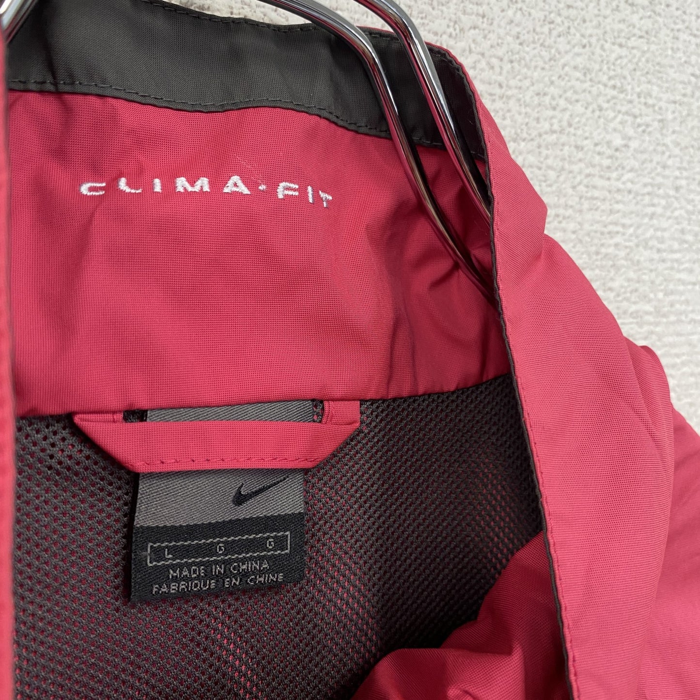 00s NIKE ナイキ CLIMA-FIT ウインドブレーカー ヴィンテージ ショッキングピンク Lサイズ