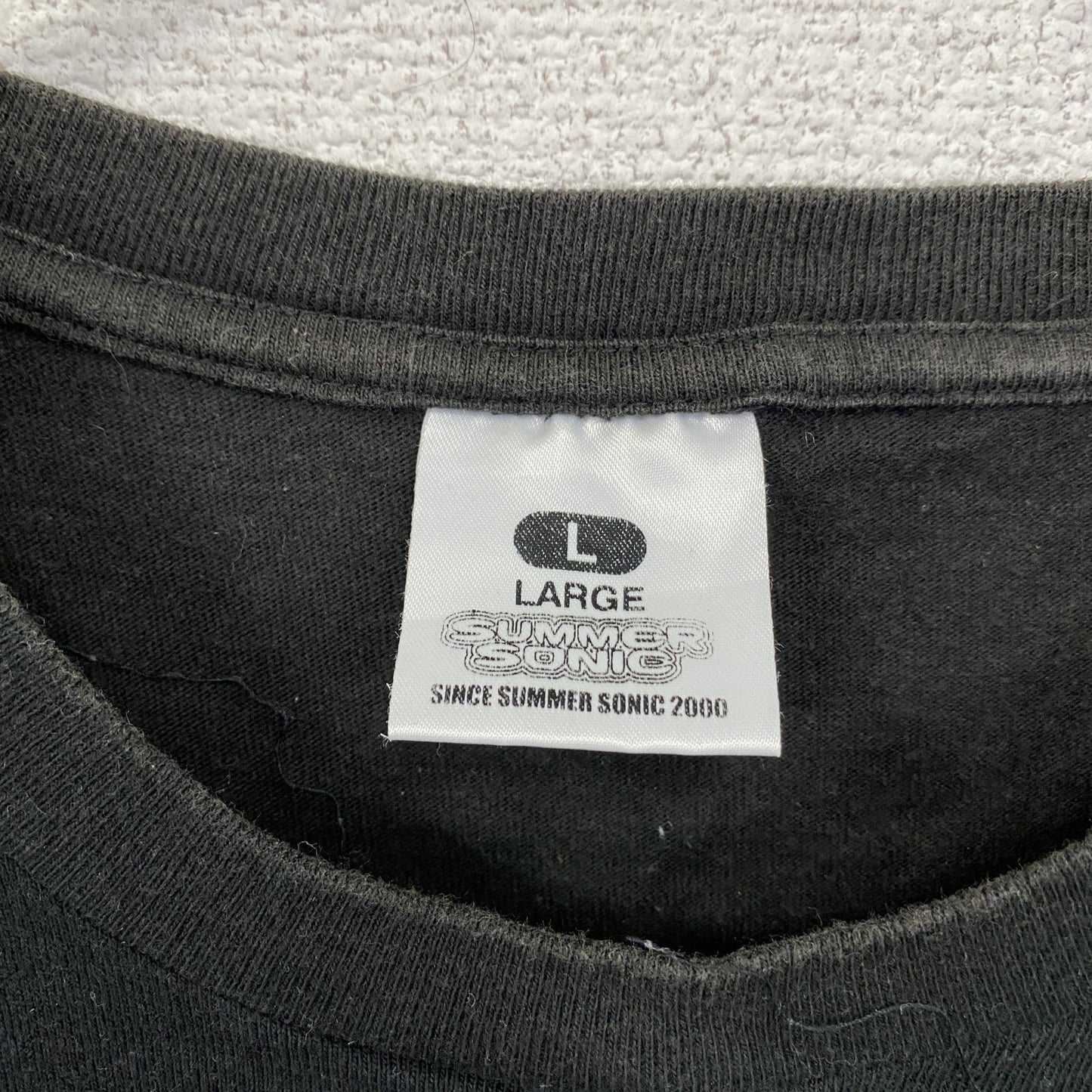 00s SUMMER SONIC 2000 サマーソニック 半袖プリントTシャツ ヴィンテージ 黒 ブラック Lサイズ