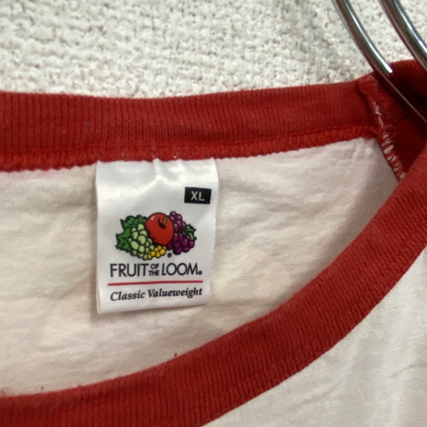 FRUIT OF THE LOOM フルーツオブザルーム 長袖Tシャツ/ロンT 白 ホワイト XLサイズ