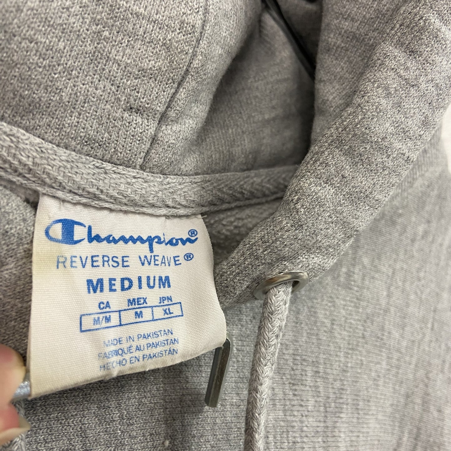Champion チャンピオン リバースウィーブ スウェットパーカー/フーディー 霜降りグレー Mサイズ