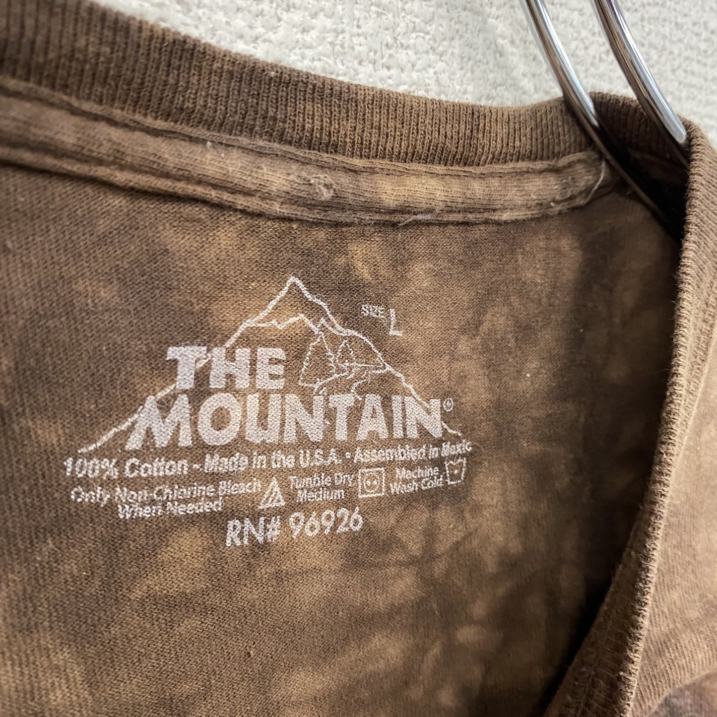 THE MOUNTAIN ザマウンテン 半袖プリントTシャツ 虎 茶色 ブラウン Lサイズ