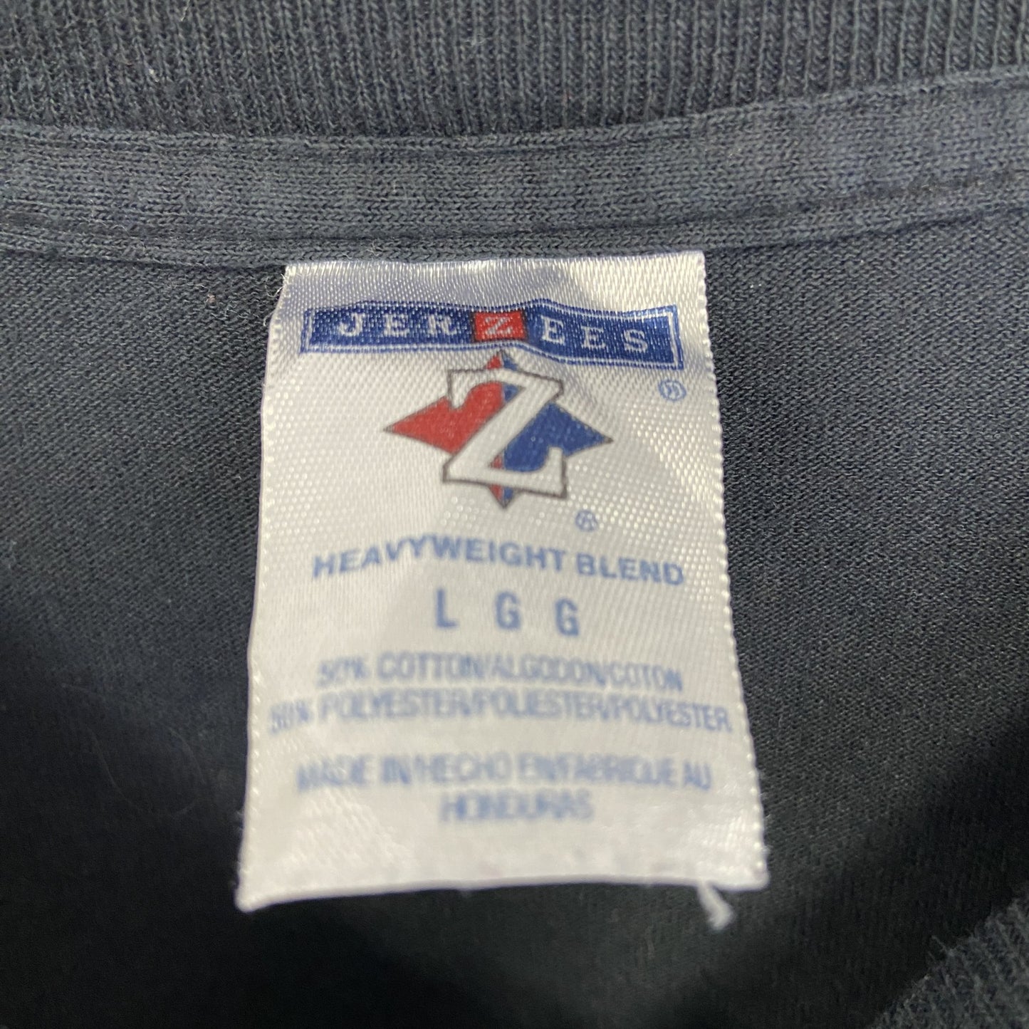 古着 used JERZEES ジャージーズ 半袖プリントTシャツ ビッグT セーサル チャベス クルーネック 黒 Lサイズ