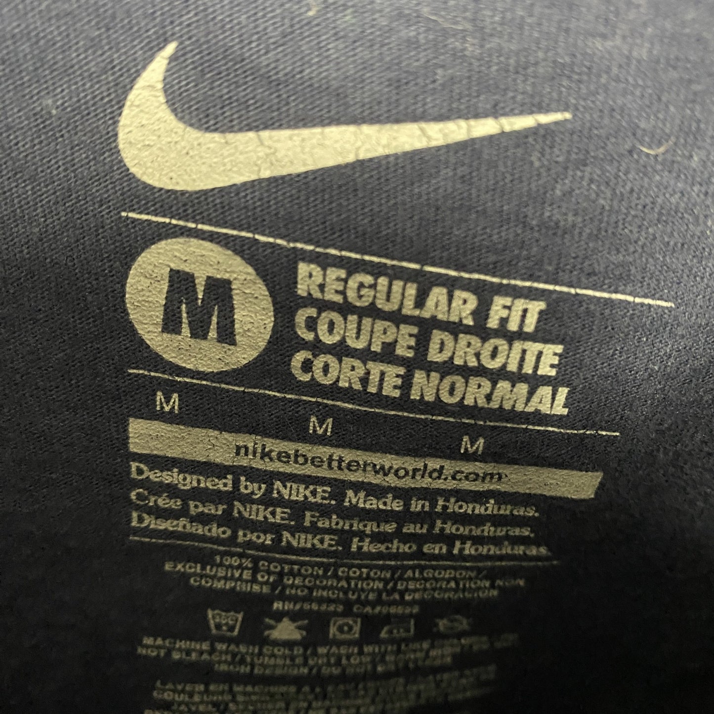 古着 used NIKE ナイキ 半袖プリントTシャツ SUPER BOWL アメフト シアトルシーホークス ネイビー Mサイズ
