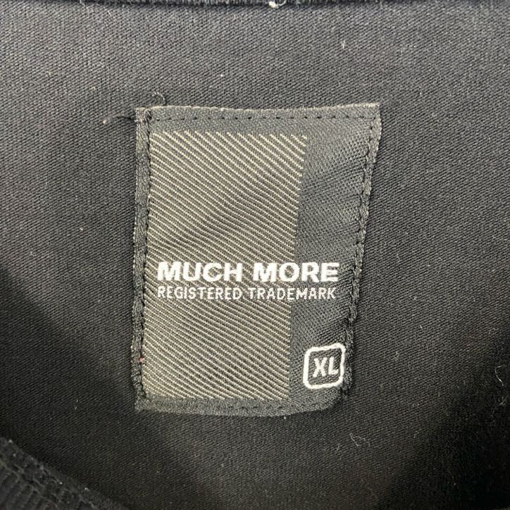 古着 used MUSH MORE 半袖デザインプリントTシャツ クルーネック スカル 個性的 レトロ 黒 ブラック Mサイズ