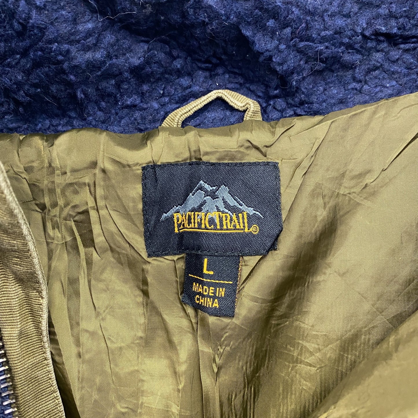 PACIFIC TRAIL フルジップフリースジャケット 紺 ネイビー Lサイズ