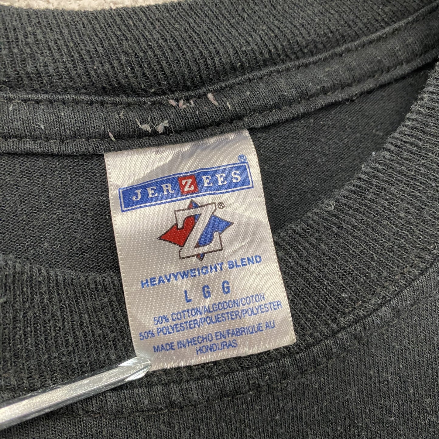 00s JERZEES ジャージーズ 半袖プリントTシャツ ポケT ヴィンテージ 黒 ブラック Lサイズ