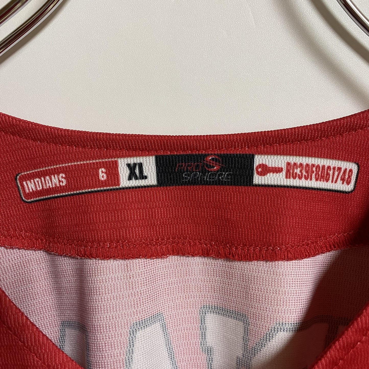 古着 used 半袖ベースボールシャツ ユニフォーム風 赤 レッド レトロデザイン ビッグシルエット オーバーサイズ XLサイズ