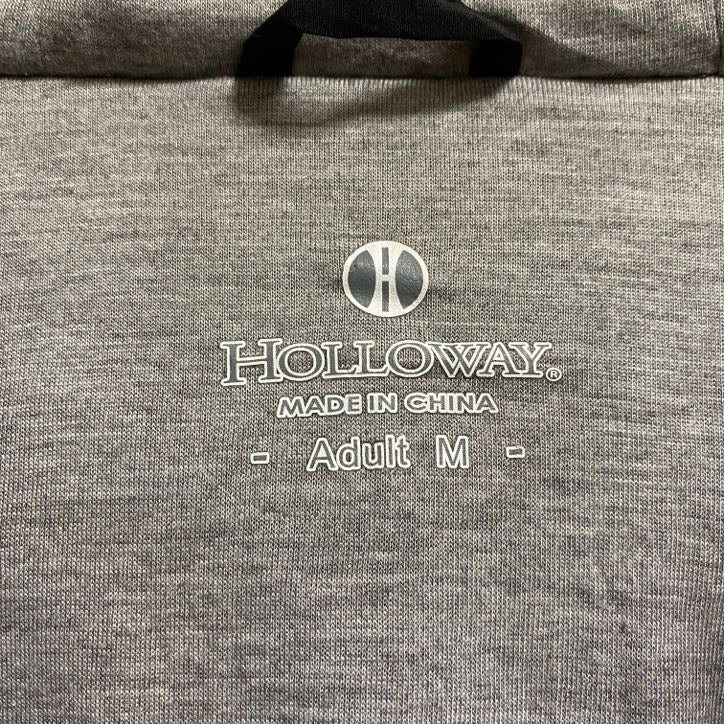 古着 used Holloway 長袖ジップアップナイロンジャケット フード付き DANIELHAND TIGERS 黒 Mサイズ