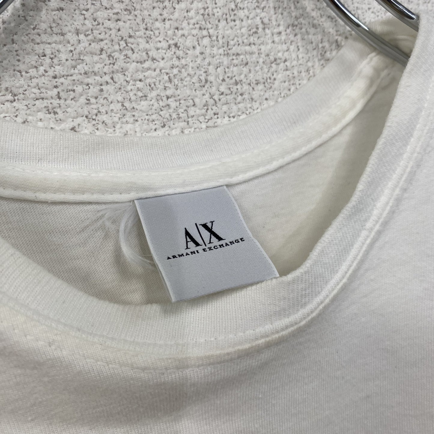 ARMANI EXCHANGE アルマーニエクスチェンジ 半袖Tシャツ 蝶 バタフライ 白 ホワイト