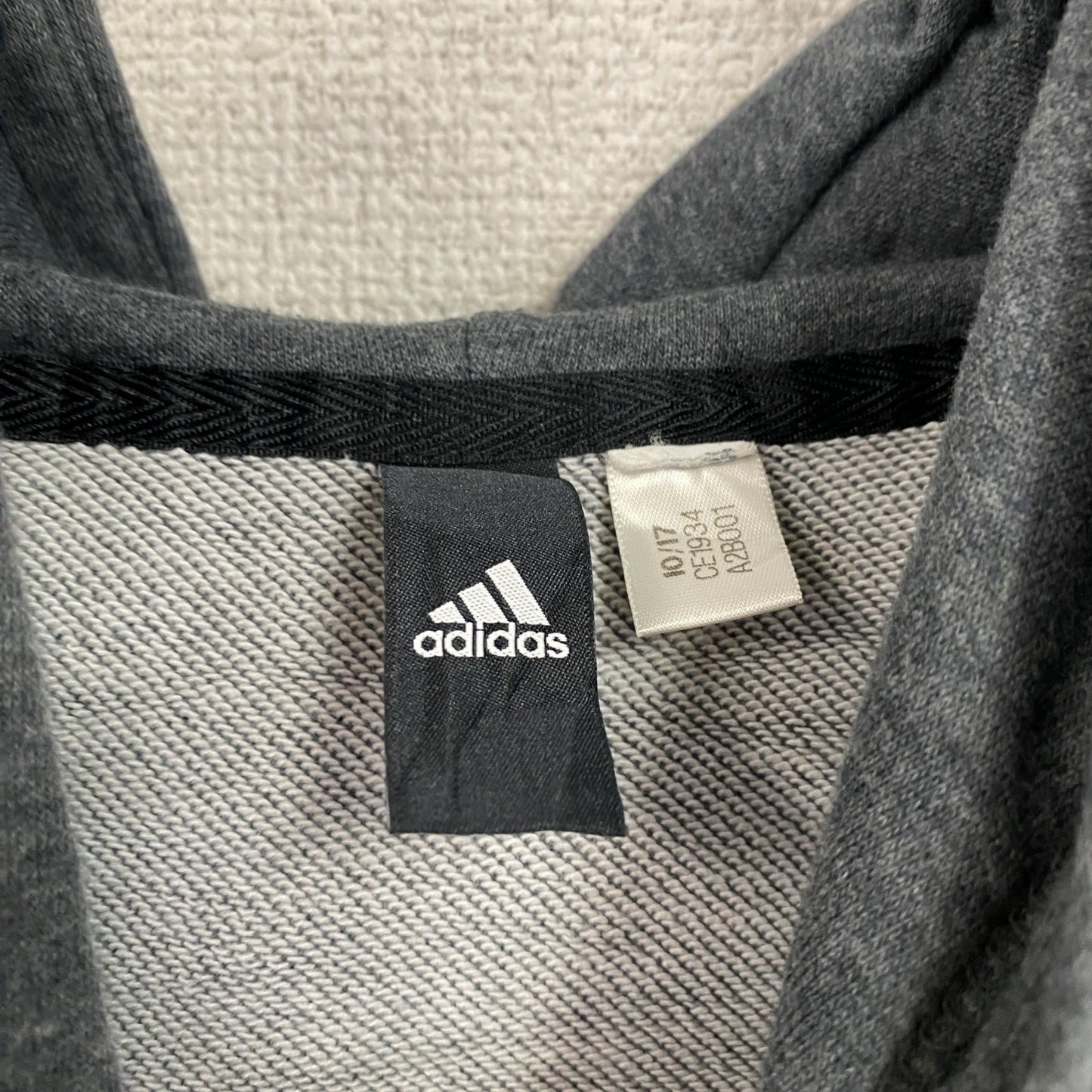 adidas アディダス スウェットパーカー/フーディー トレフォイルロゴ デカロゴ ダークグレー