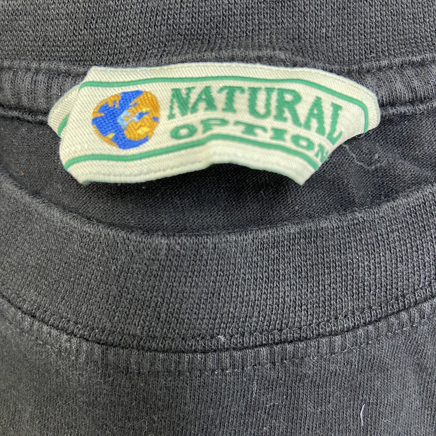 古着 used NATIONAL OPTION 半袖プリントTシャツ ドラゴン 龍 レトロ 春夏服 黒 クルーネック XLサイズ