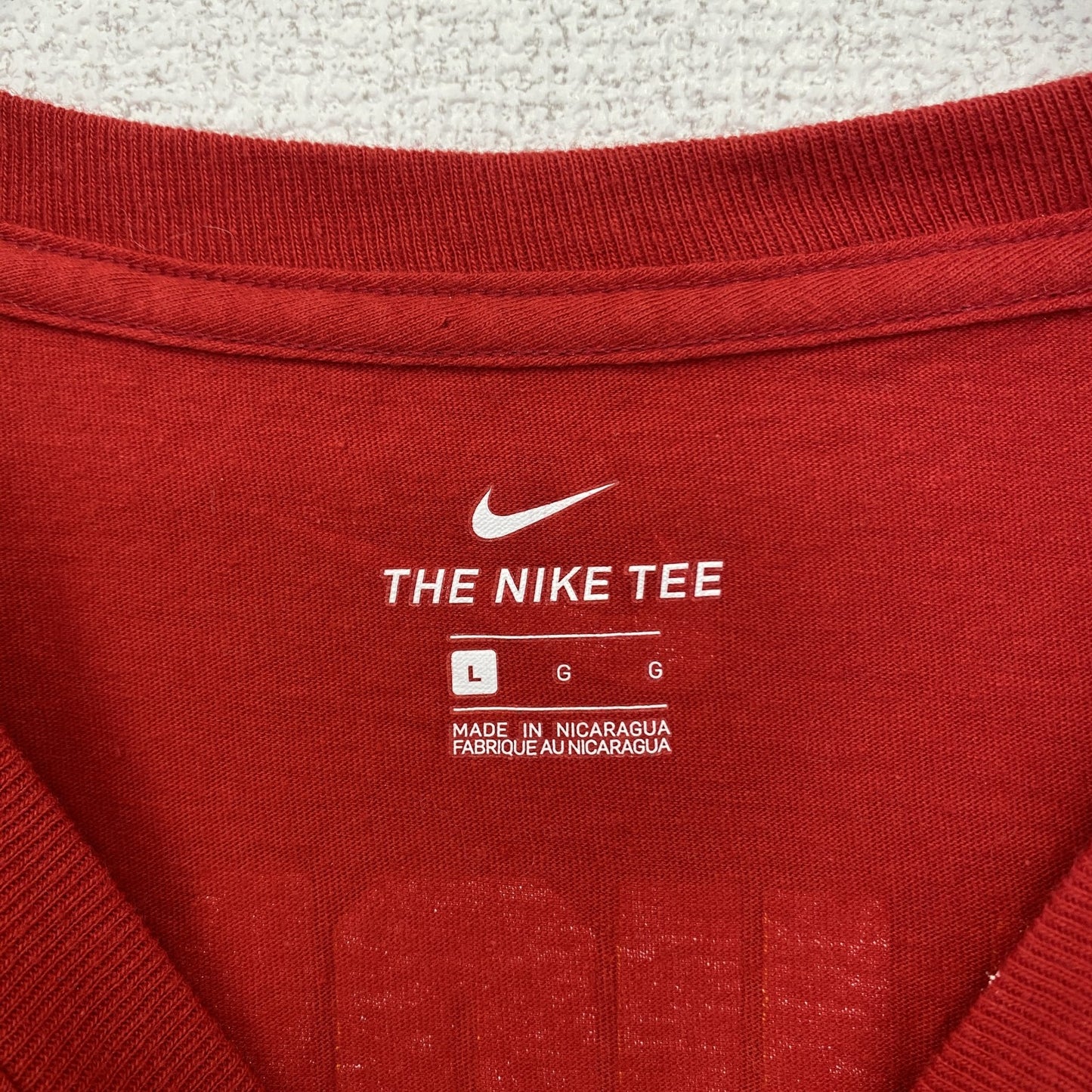 古着 used NIKE ナイキ 半袖プリントTシャツ NFL パトリック・マホームズ フットボール 赤 レッド Lサイズ
