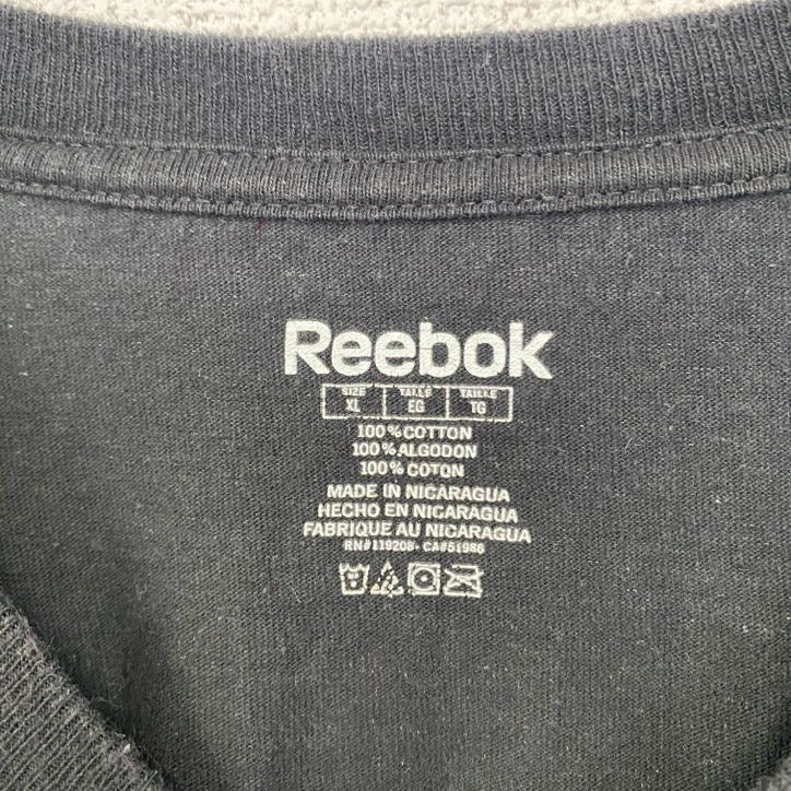 古着 used Reebok リーボック 半袖プリントTシャツ ピッツバーグ・スティーラーズ WARD 86 ブラック XLサイズ