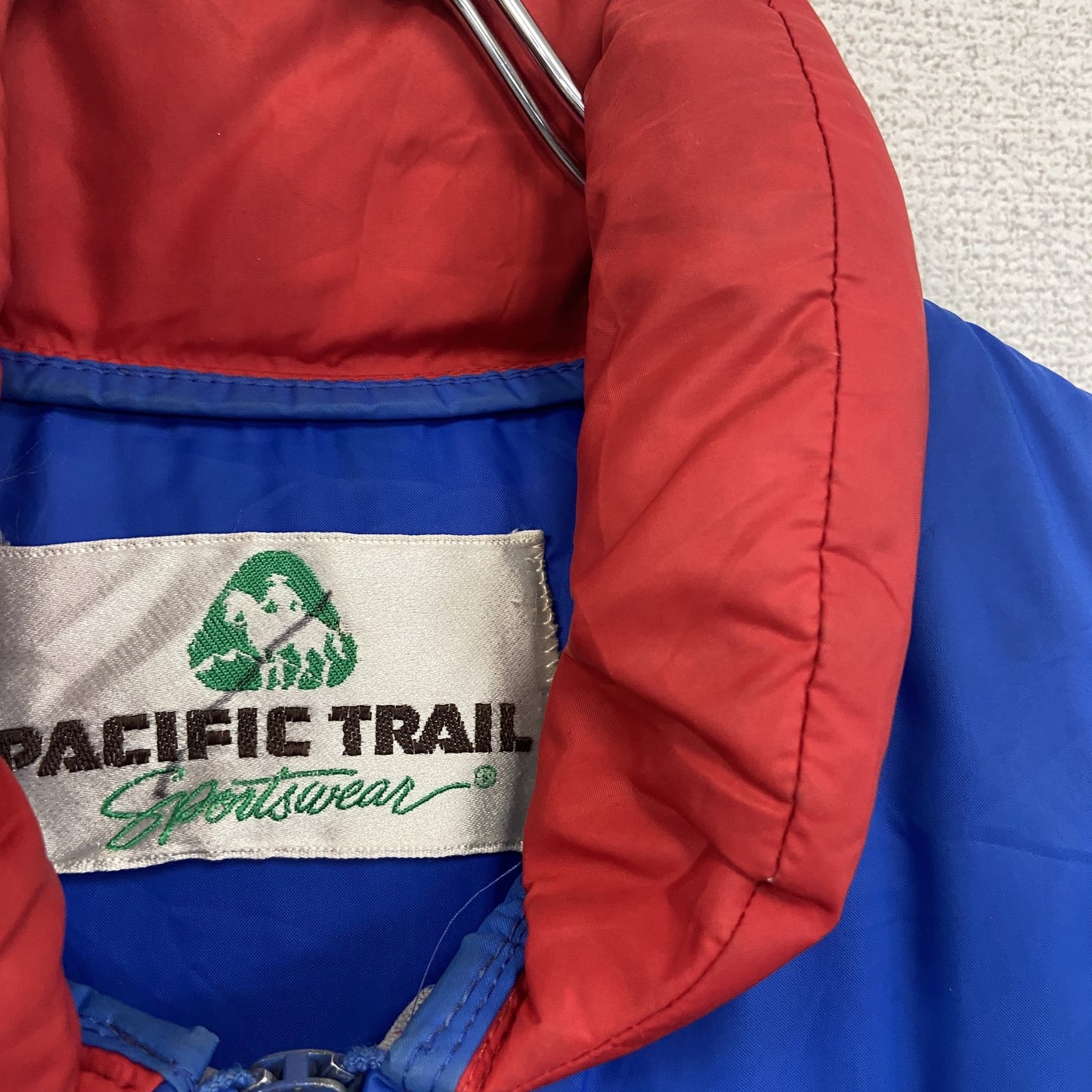 90s~ PACIFIC TRAIL パシフィックトレイル フルジップダウンベスト ヴィンテージ 赤 レッド