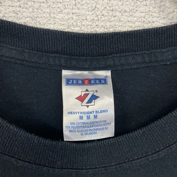 古着 used JERZEES ジャージーズ 半袖プリントTシャツ パワーリフティング 黒 ブラック Mサイズ