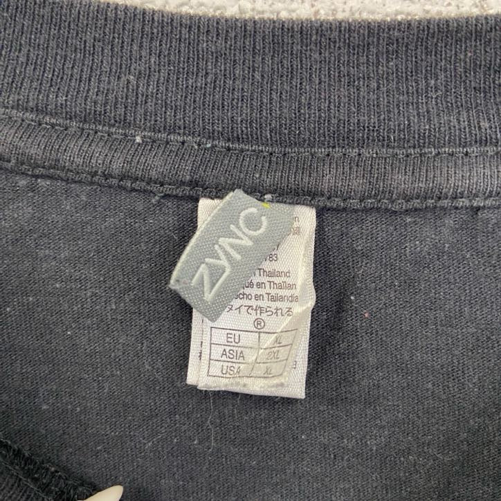 古着 used ZYNC IRONMAN トライアスロン 半袖プリントTシャツ 黒 ブラック ビックシルエット XXLサイズ